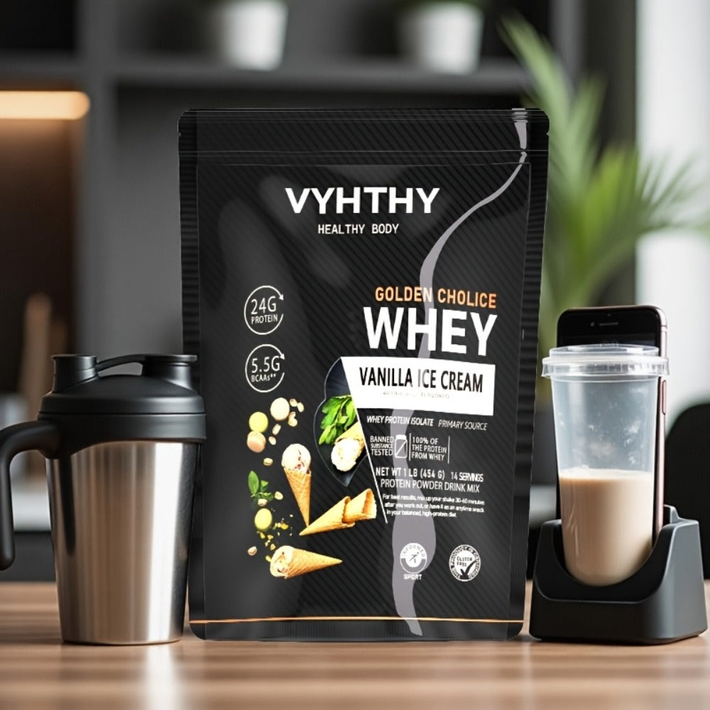 Whey Protein Powder Isolated & Hydrolyzed Blend with BCAAs, Low Carb Sports Nutrition Shake for Women