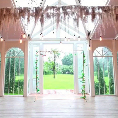 Premium Square Backdrop Support Stand | Flexible Portable Rectangular Metal Frame for Wedding Ceremony, Birthday Party