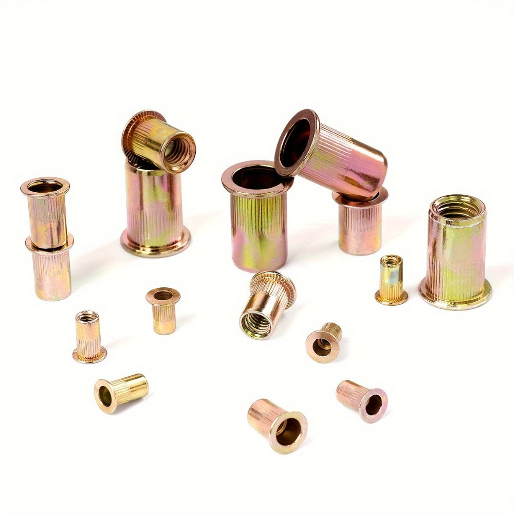860pcs Rivet Nut Kit SAE UNC Assortment for Entryways, Bedrooms and Living Spaces, with the Listed Configuration