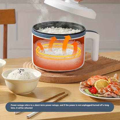 Electric Hot Pot 1.7L Multifunctional for Entryways, Bedrooms and Living Spaces, with the Listed Configuration
