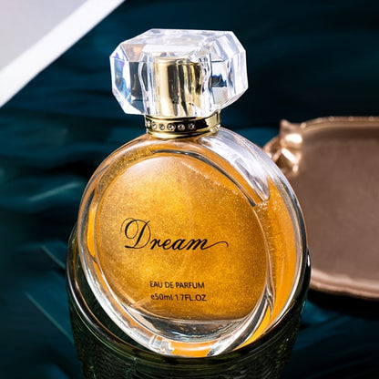 Perfume for Women in 1.7 oz Golden Floral Bottle with Rose Accent and Eau de Parfum Spray Format