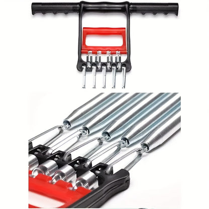 Resistance Band Foot Pedal Puller Multifunctional Stainless Steel Chest Expander Adjustable Tension Arm Shoulder Muscle Trainer for Home Gym