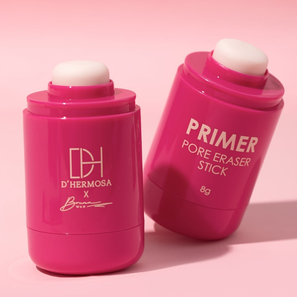 Pore Minimizer Face Primer Stick 2pcs Oil Control Matte Finish Makeup Base, for Makeup, Travel and Everyday Vanity Use