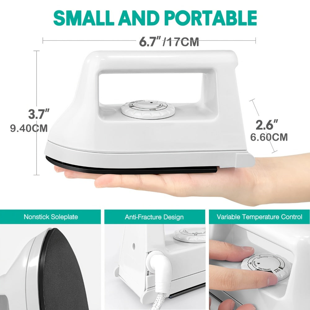 Mini Heat Press Machine Portable 400W with Charging Base, Handheld Heat Transfer Press for T-Shirts Shoes Bags Vinyl HTV Projects