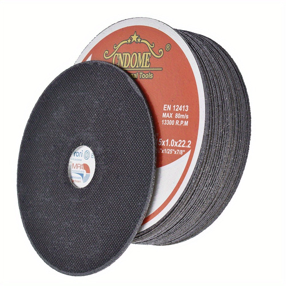 Cut-Off Wheels 100-Pack 4-1/2 Inch Aluminum Oxide Cutting Discs - 0.040" Thin Kerf, 7/8" Arbor, 13300 RPM for Angle Grinder