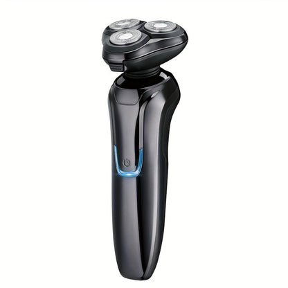 Electric Shaver 4D Floating Triple-Blade Razor with Wet/Dry Waterproof Use, LED Display and Type-C Charging