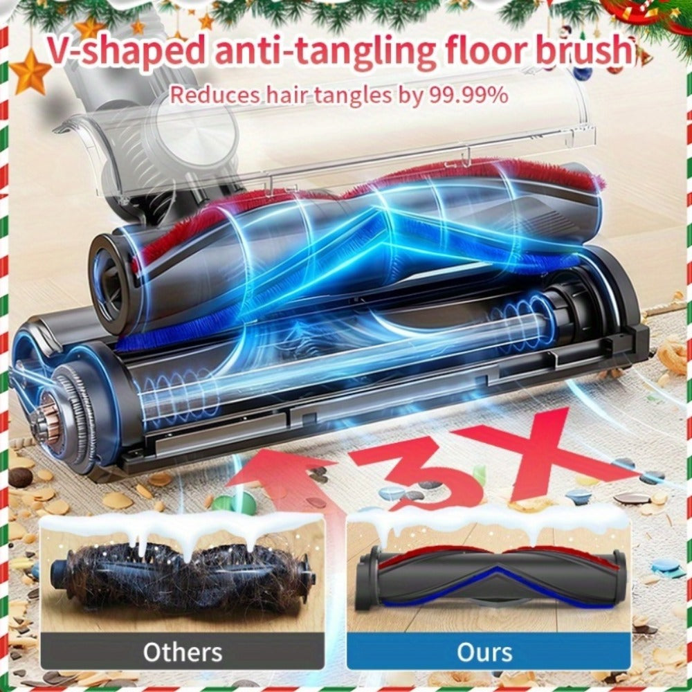 Cordless Vacuum Cleaner with Green Light Indicator for Entryways, Bedrooms and Living Spaces