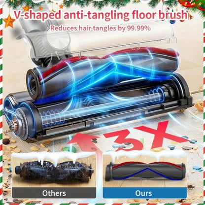 Cordless Vacuum Cleaner with Green Light Indicator for Entryways, Bedrooms and Living Spaces