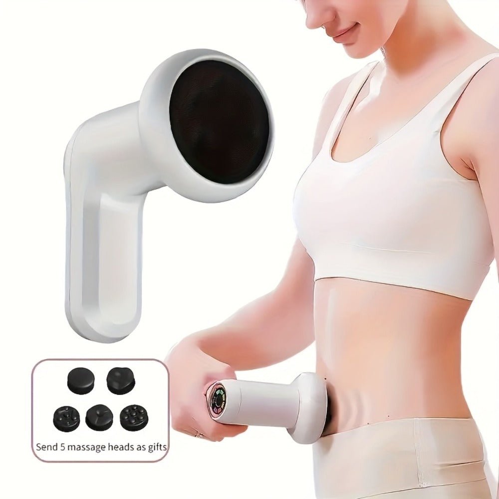 Body Sculpting Massager, Handheld Vibration Body Shaper with 5 Interchangeable Massage Heads