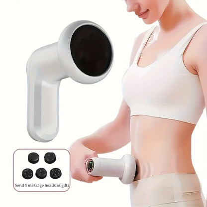 Body Sculpting Massager, Handheld Vibration Body Shaper with 5 Interchangeable Massage Heads
