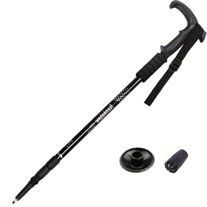 Adjustable Hiking Stick Aluminum Alloy – Lightweight Foldable Walking Pole with Quick Lock for Men & Women | Portable Trekking Cane