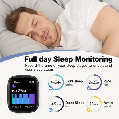 Smartwatch Alexa Built-in 1.83" HD – Wireless Calling, 100+ Sport Modes, Heart Rate, SpO2 and Sleep Readouts, Optional Woven