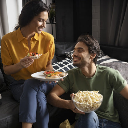 Hot Air Popcorn Maker with 4 Bowls, Oil-Free Electric Popcorn Machine 95% Pop Rate Ready in 3 Min