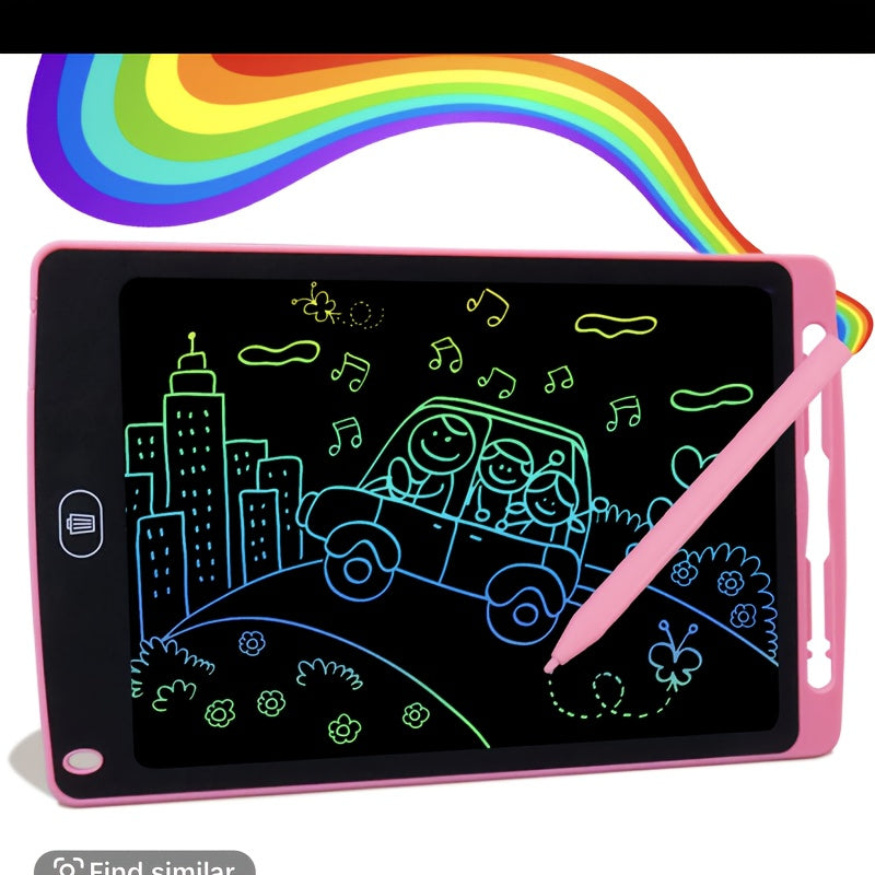 8.2-Inch LCD Writing Tablet with Stylus and Pink or Blue Checkout Color Options for Drawing and Notes