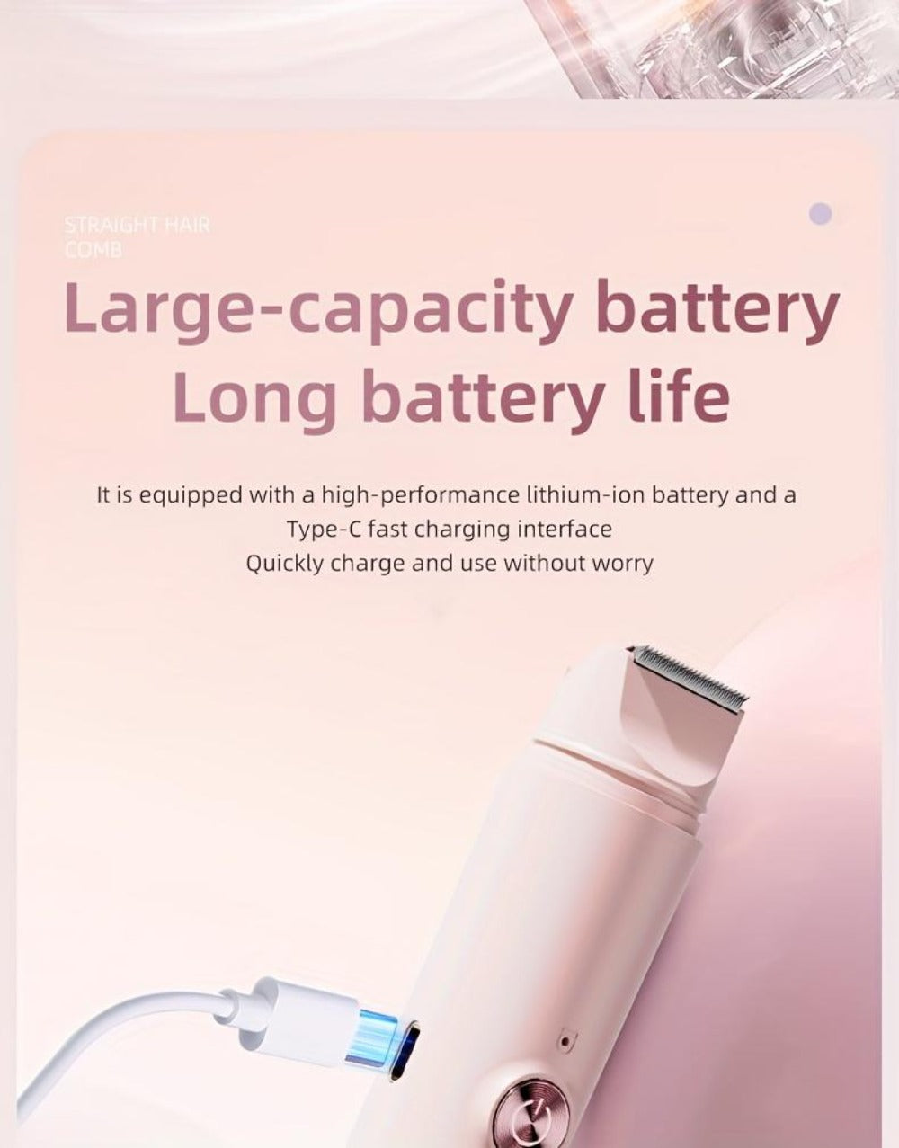 Electric Epilator for Women Double Head USB Rechargeable Hair Removal Shaver Bikini Trimmer Body Private Area Grooming Device