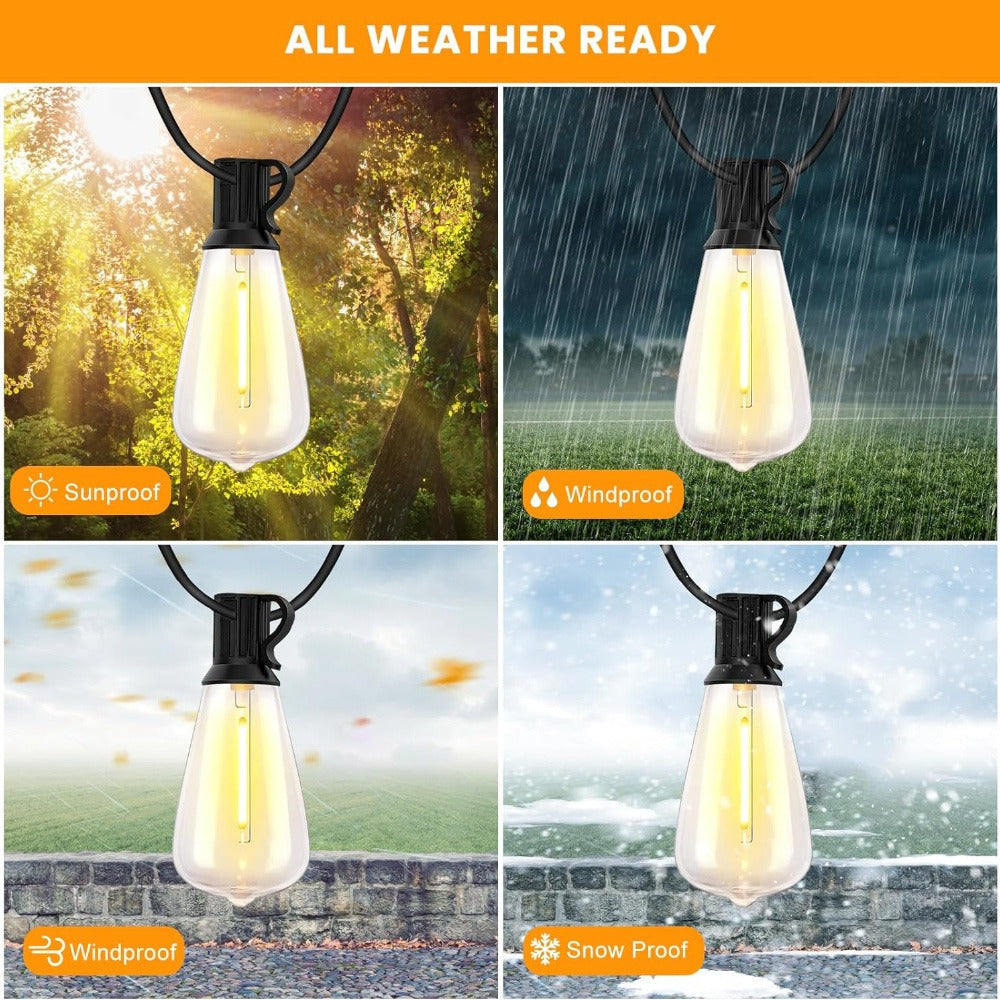 Patio String Lights 100FT ST38 Edison Bulbs Shatterproof for an Everyday Personal Care Routine