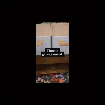 Large Fabric Storage Baskets with Handles 2 Pack Foldable Collapsible Storage Bins for Closet for Entryways, Bedrooms and Living Spaces