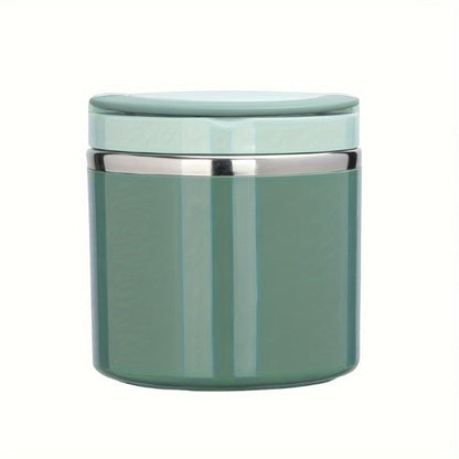 Stainless Steel Lunch Box 630ml Leakproof Stackable Thermal Bento Box with Handle 304 Steel Heat Cold Insulation Container for School Office