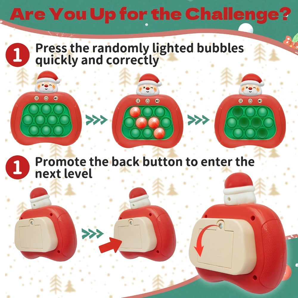 Santa Claus Pop Up Brain Game Toy for Kids with the Listed Color, Size or Set Options for Everyday Use