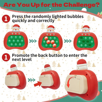 Santa Claus Pop Up Brain Game Toy for Kids with the Listed Color, Size or Set Options for Everyday Use
