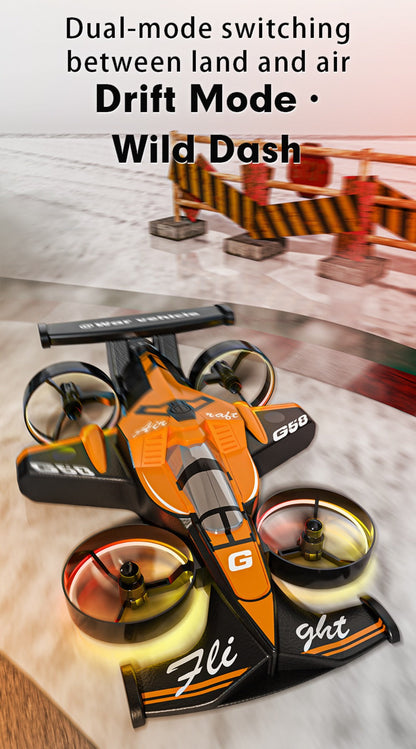 2-in-1 Mini RC Car and Drone Combo Dual Mode Switch One-Touch Takeoff Stable with the Listed Color, Size or Set Options for Everyday Use