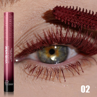 Colored Mascara in Five Numbered Shades with Slim Color-Coordinated Tubes and Integrated Comb-Style Wands