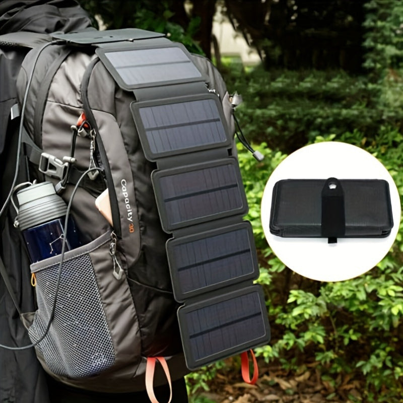 Foldable Solar Charger 100W Monocrystalline, 19.5% High Efficiency, USB Output, PET Surface, Portable Solar Panel for Camping