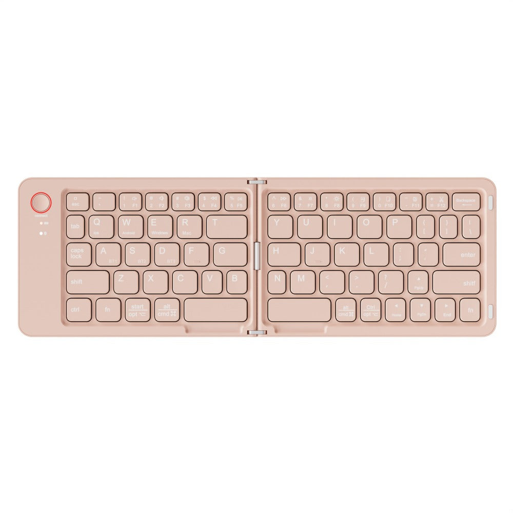 Folding Wireless Keyboard KLZO B023 Dual-Fold Magnetic, Slim Portable Bluetooth Keyboard, Ultra-Long Battery Life