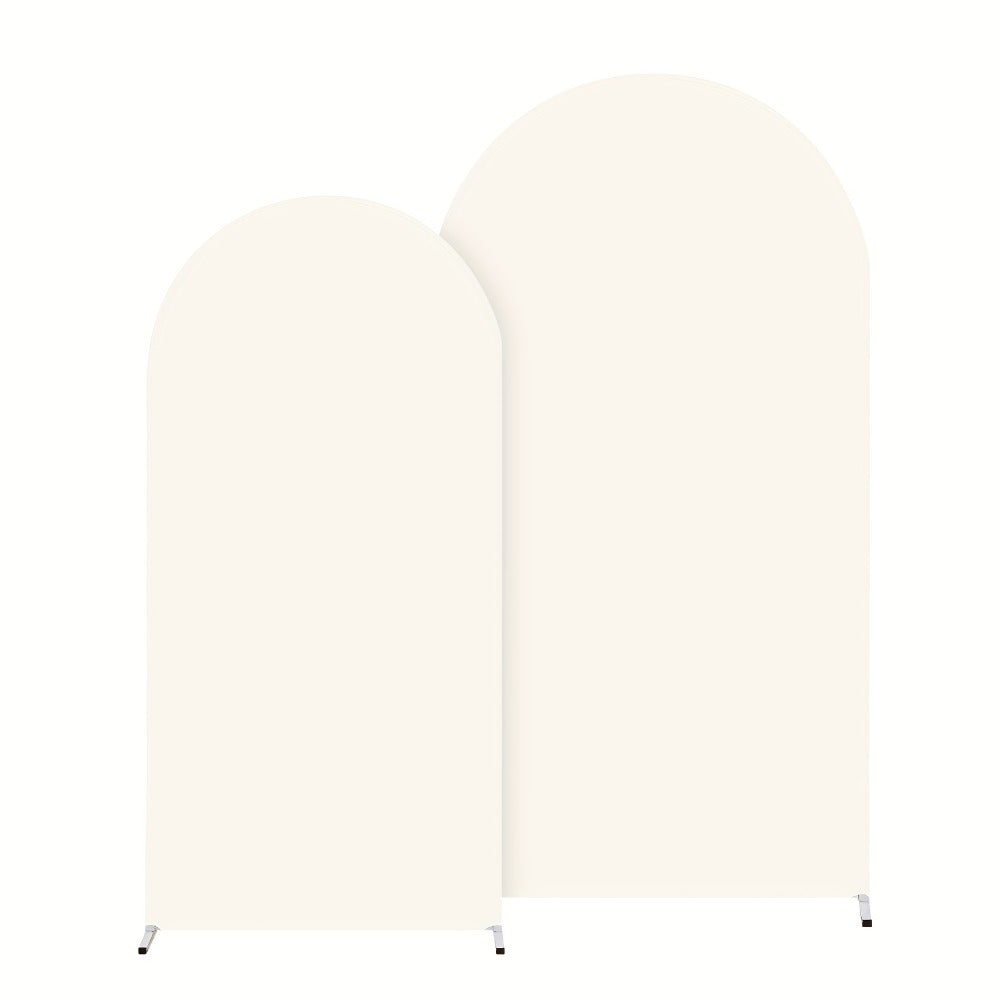 Wedding Arch Cover 2pcs Stretchable Wrinkle-Free Polyester Tight-Fit Arch Banner Covers for an Everyday Personal Care Routine