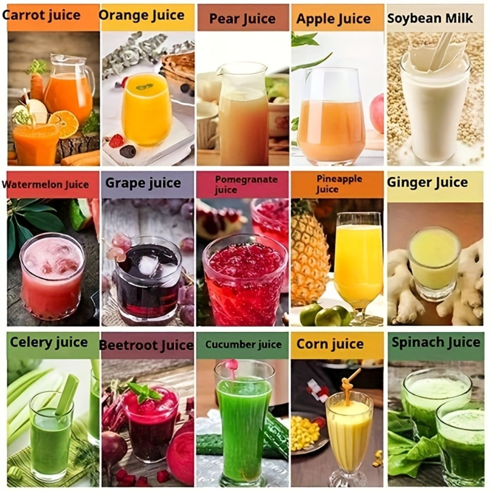 Juicer Machine 500W Centrifugal Juice Extractor with Pulp Separation 3-Inch Wide Mouth 3-Speed Settings Easy to Clean Detachable Parts High