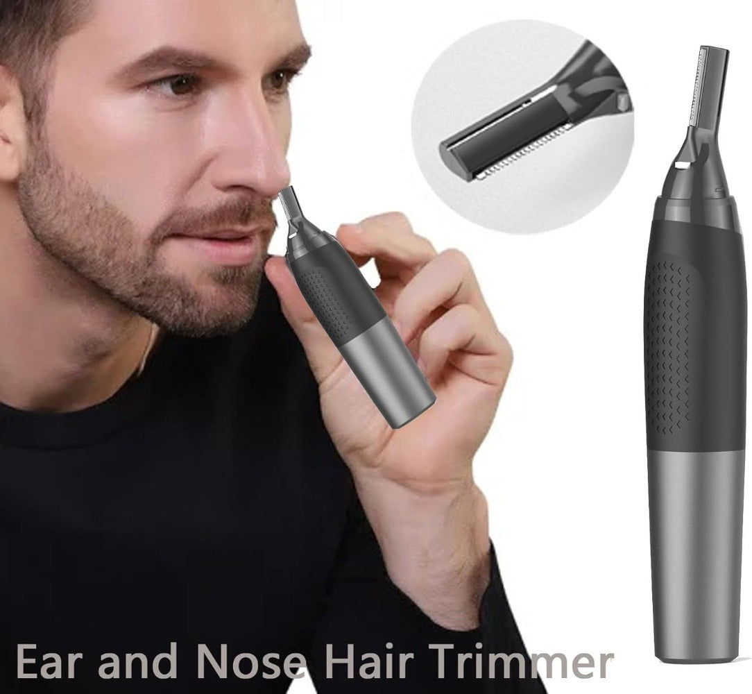 Rechargeable Eyebrow & Nose Ear Hair Trimmer for Men, Electric Detail Trimmer for Neckline Sideburns