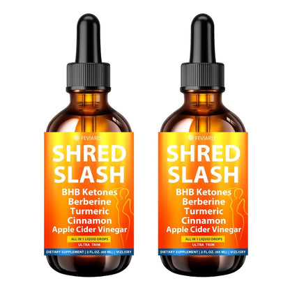 Lipo Slash 16-in-1 Weight Loss Liquid Drops for Women & Men with BHB Ketones Berberine Turmeric Apple Cider Vinegar Probiotics Cinnamon