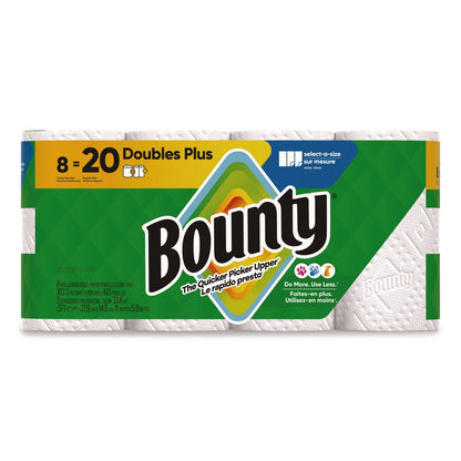 Paper Towels 8 Double Rolls, Bounty Select-A-Size Kitchen Paper Towel, 2-Ply 103 Sheets per Roll