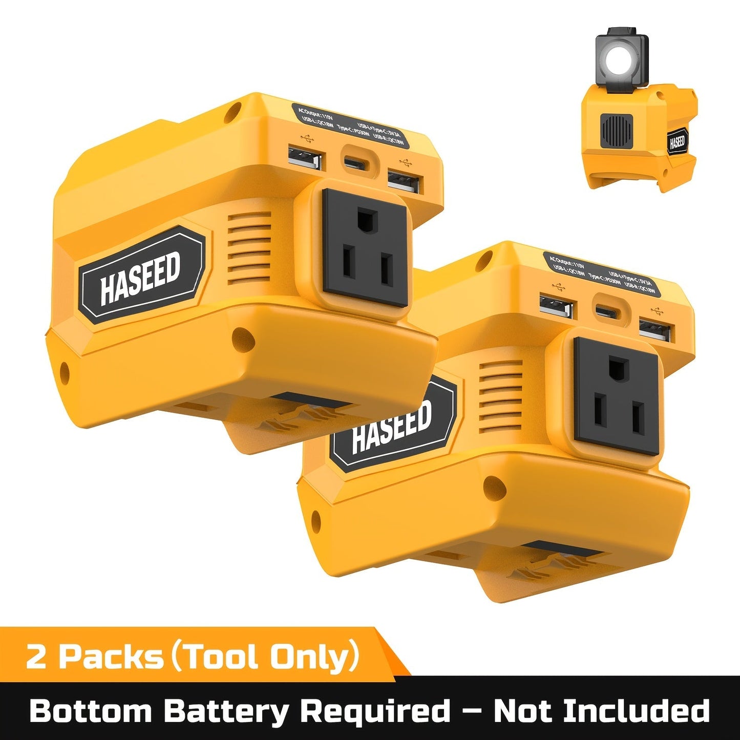 Power Inverter for an Everyday Personal Care Routine, with the Listed Configuration, for Everyday Use and Organized Storage