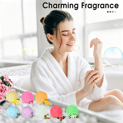 Bath Bombs Gift Set 23pcs Handmade Bubble Bath Fizzes with Essential Oils for Women Wife for Bath Time, Home Spa and Personal Care