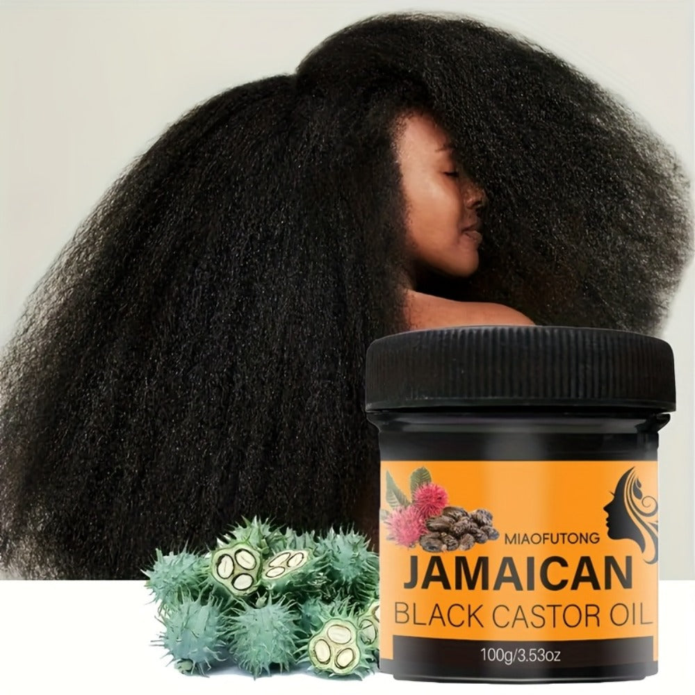 Black Castor Oil Hair Milk 5pcs, 100% Jamaica Pure Cold-Pressed Castor Oil Leave-In for Curly, Coily & Textured Hair