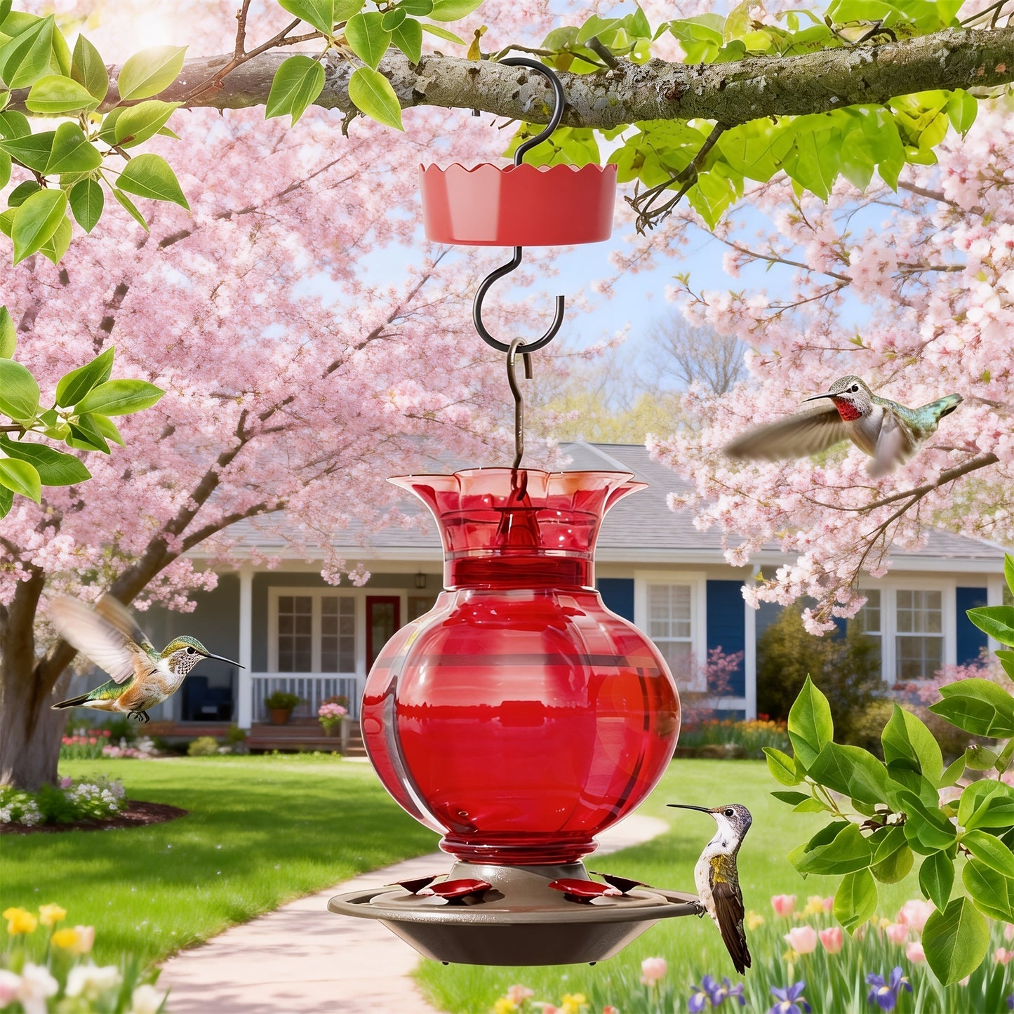 Hummingbird Feeder for Garden, Yard and Pest Management, with the Listed Configuration, for Everyday Use and Organized Storage
