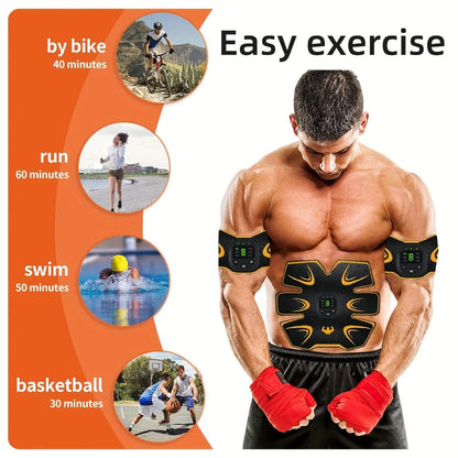 EMS Stimulator Trainer Patches, 8 Modes 19 Intensities Fitness Exerciser for Arms, Legs & Body Toning