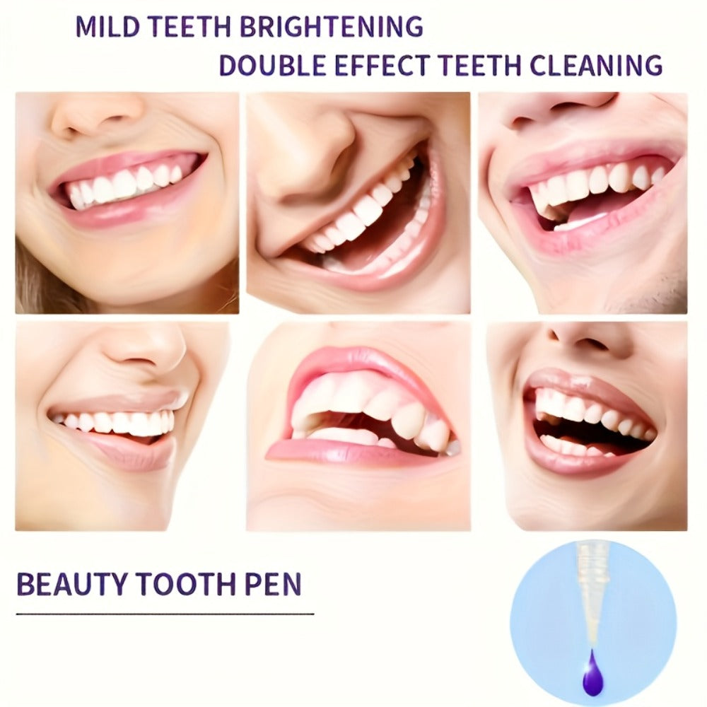 Teeth Whitening Pen 2-Pack, Gluten-Free Gel Formula for Yellow Teeth, Gentle Deep Cleaning & Bright White Smile