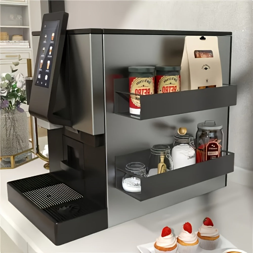 Magnetic Storage Box Organizer for Refrigerator, Washing Machine & Coffee Machine – Strong Magnetic Adsorption No-Drill Spice Rack & Kitchen