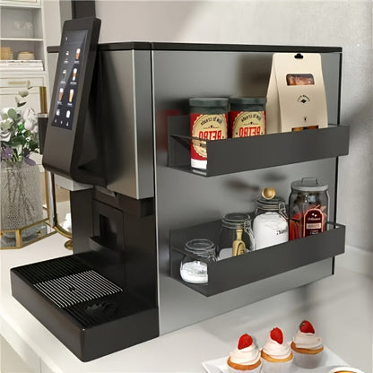 Magnetic Storage Box Organizer for Refrigerator, Washing Machine & Coffee Machine – Strong Magnetic Adsorption No-Drill Spice Rack & Kitchen