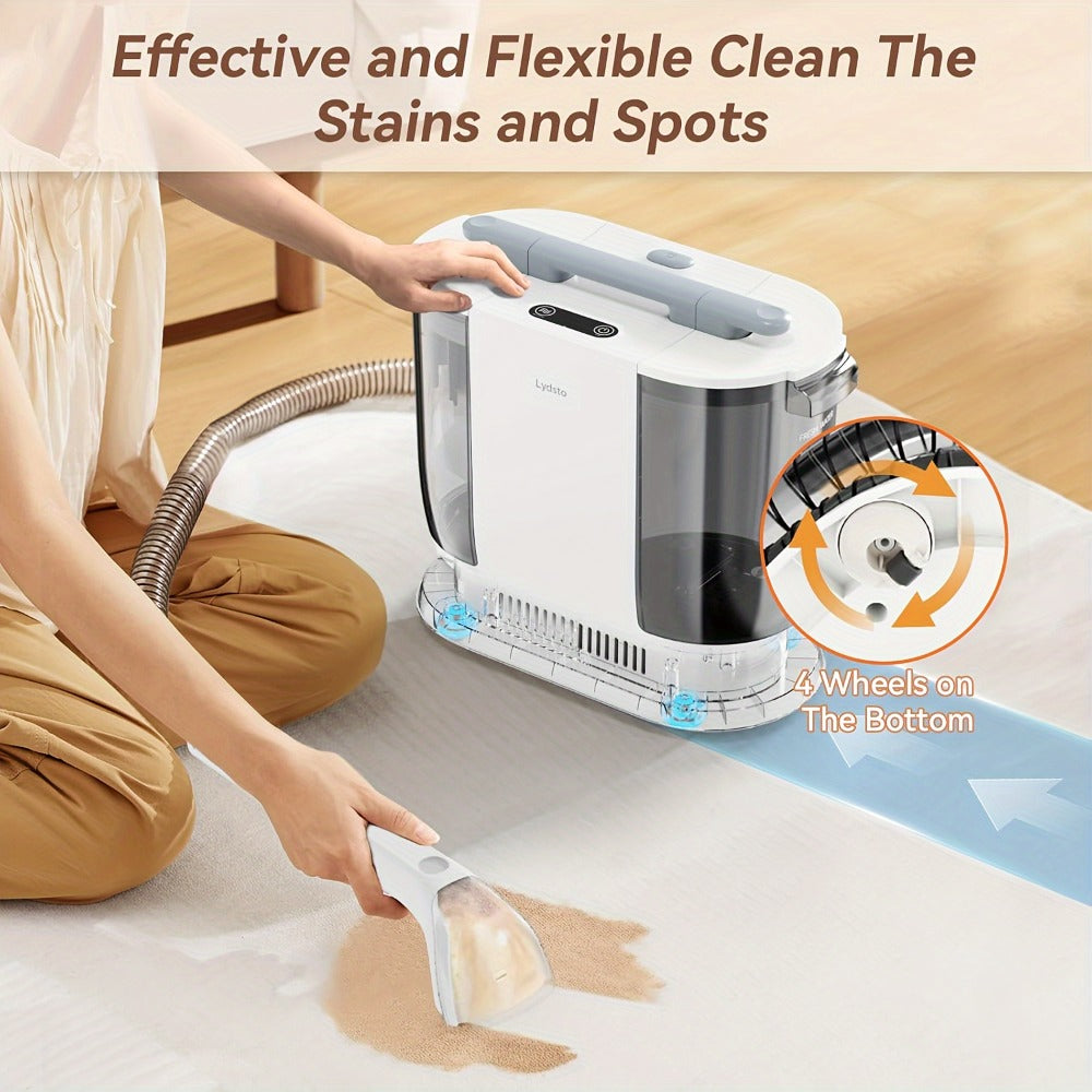 Lydsto Portable Carpet Cleaner 2-in-1 Wash & Dry, 12KPa Suction Fabric Shampooer with Self-Cleaning