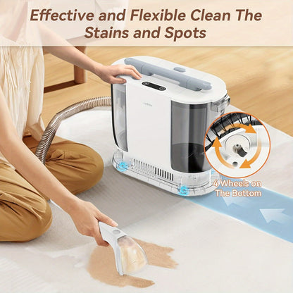 Lydsto Portable Carpet Cleaner 2-in-1 Wash & Dry, 12KPa Suction Fabric Shampooer with Self-Cleaning