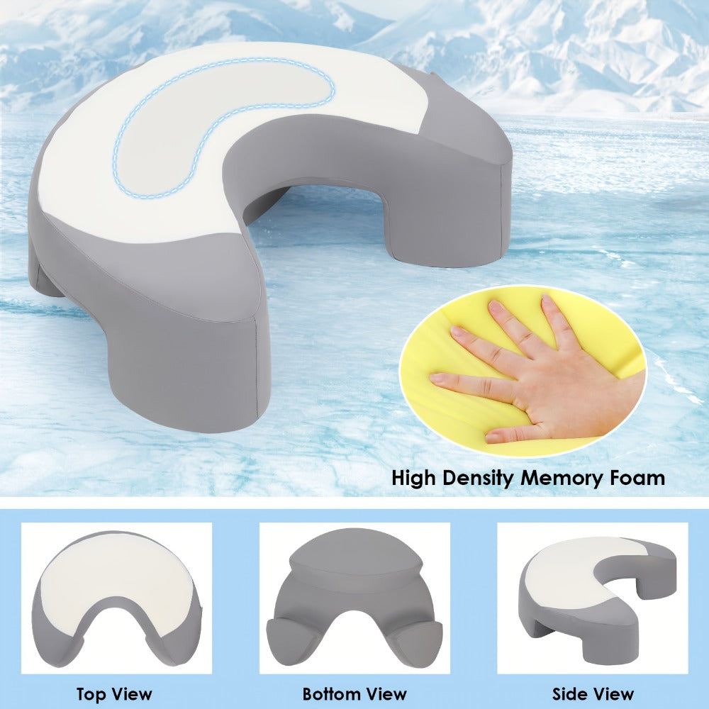 Cervical Pillow C-Shaped Neck Support Side Back Sleepers for Entryways, Bedrooms and Living Spaces