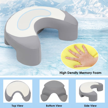 Cervical Pillow C-Shaped Neck Support Side Back Sleepers for Entryways, Bedrooms and Living Spaces