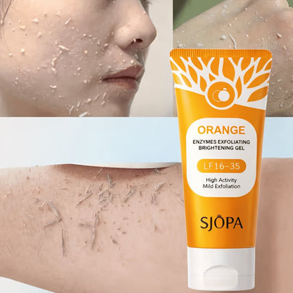Exfoliating Face Gel 100g - Orange Vitamin C Salicylic Acid Pore Cleansing Physical Exfoliant