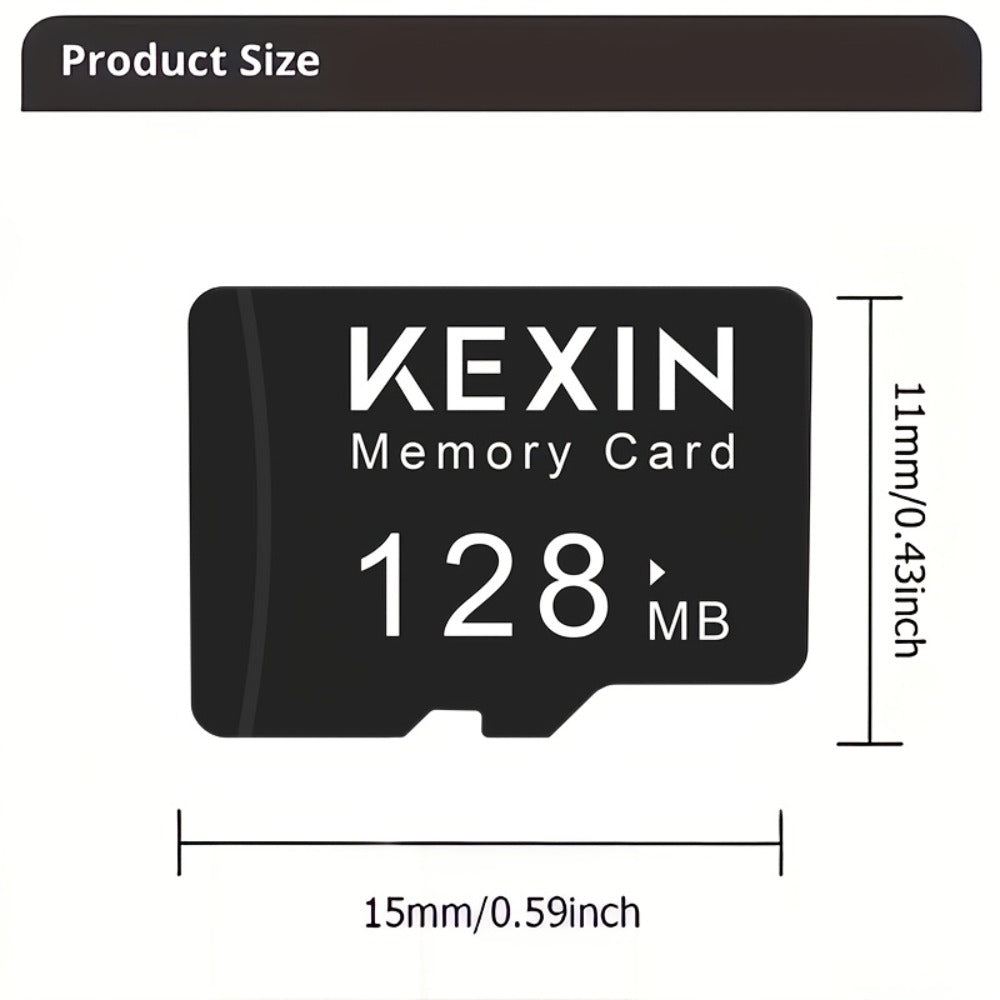 5-Pack SD Card 128MB 512MB KEXIN – Class 4 TF Flash Memory Cards for Phone Camera Tablet Laptop Car Audio Game Console