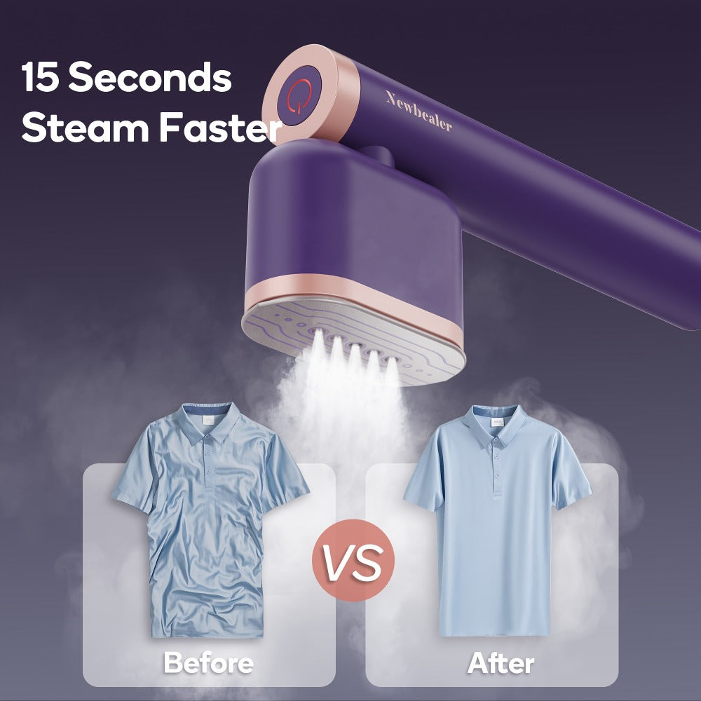 Handheld Garment Steamer 1200W – Portable Clothes Steamer with 15-Second Heat-Up, Dual Steam Settings, Lightweight Travel & Home Steam Iron