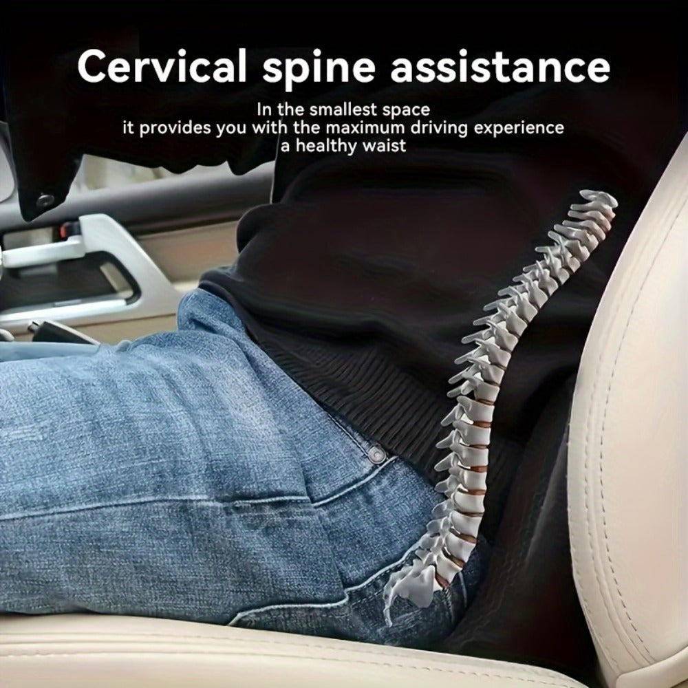 Car Neck Pillow & Seat Cushion – Memory Foam Cervical Support for Driving, Office & Home | Lumbar & Spine Relief Cushion