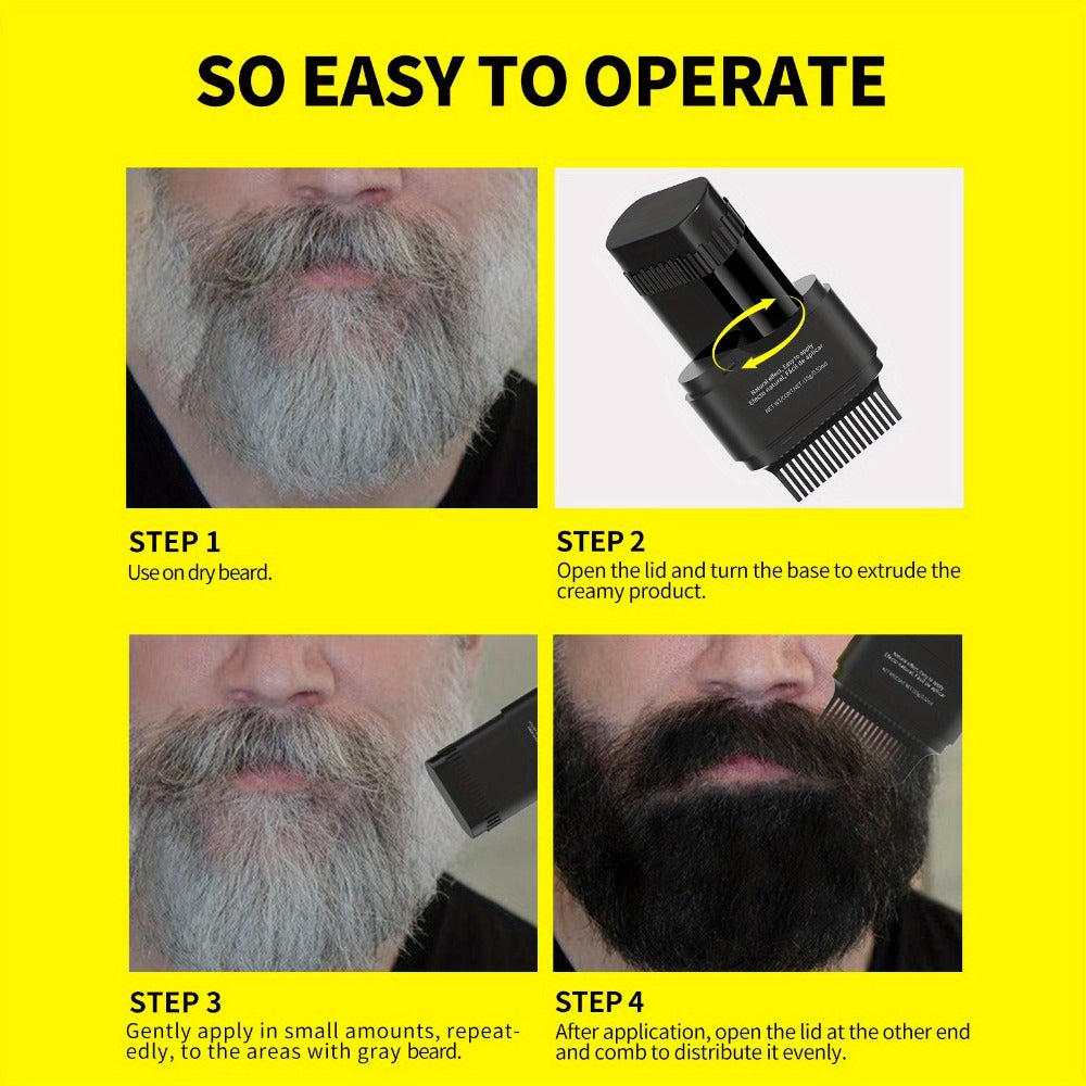 Beard Dye Pen 2-in-1 Color Stick for Men for Bath Time, Home Spa and Personal Care, with the Listed Configuration